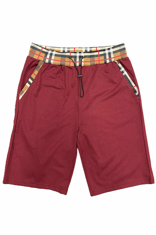 Checkered Detail Shorts